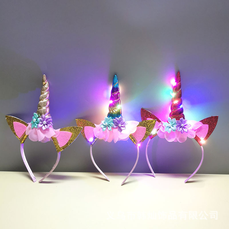 Unique Lighting Decor - Yeni Cadılar Bayramı Sevimli Unicorn Kafa