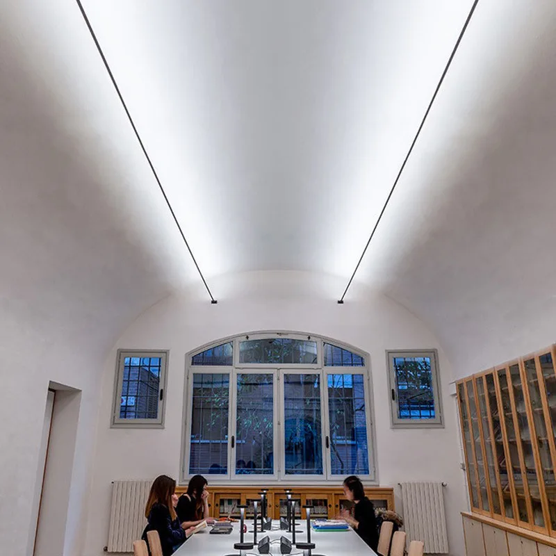 Foyer Lighting Wall Decor - Modern Siyah Beyaz Doğrusal Duvar Lambası