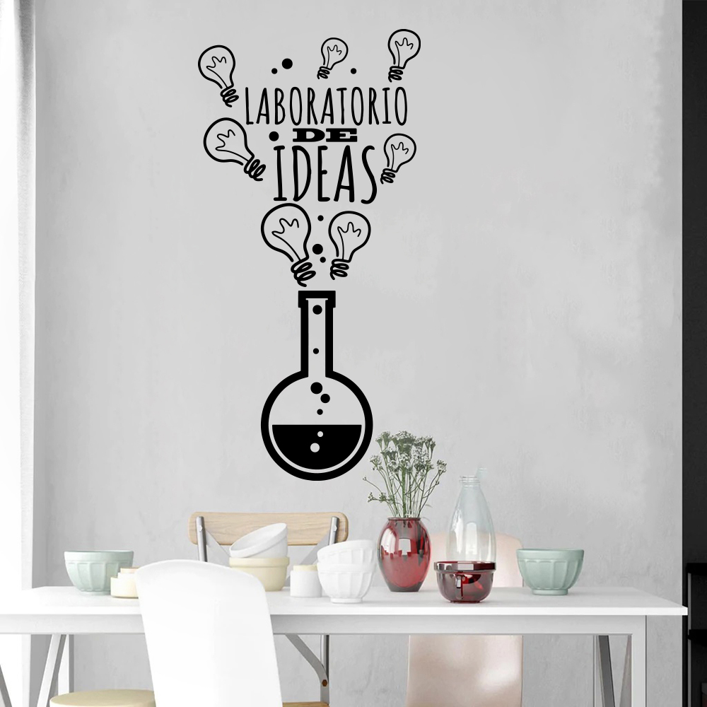 Bedroom Lighting Decor Ideas - İspanyol Fikir Laboratuvarı Ampul Duvar Sticker