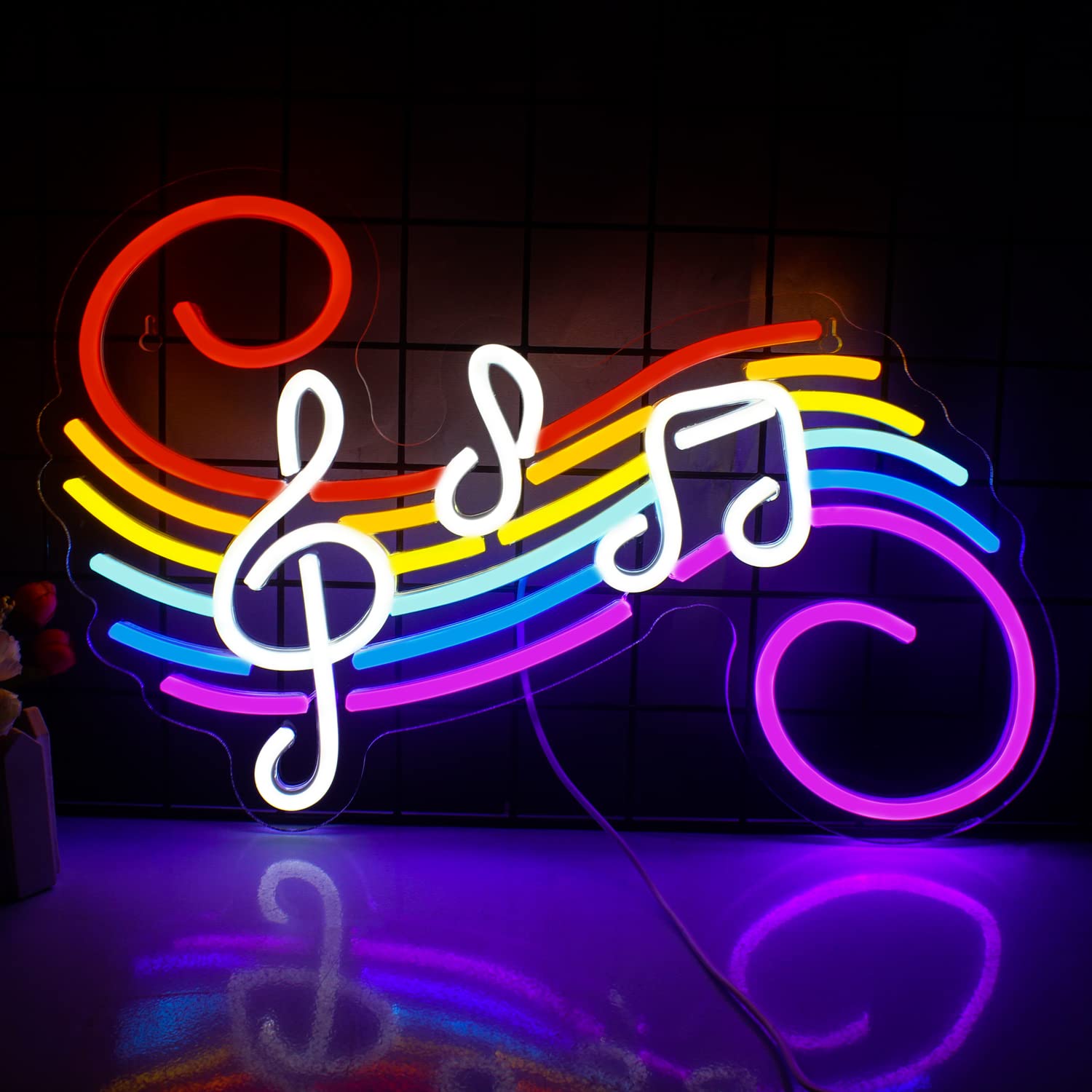 Wedding Lighting And Decor - Müzik Notları Neon Tabela Özelleştirilebilir Renkli