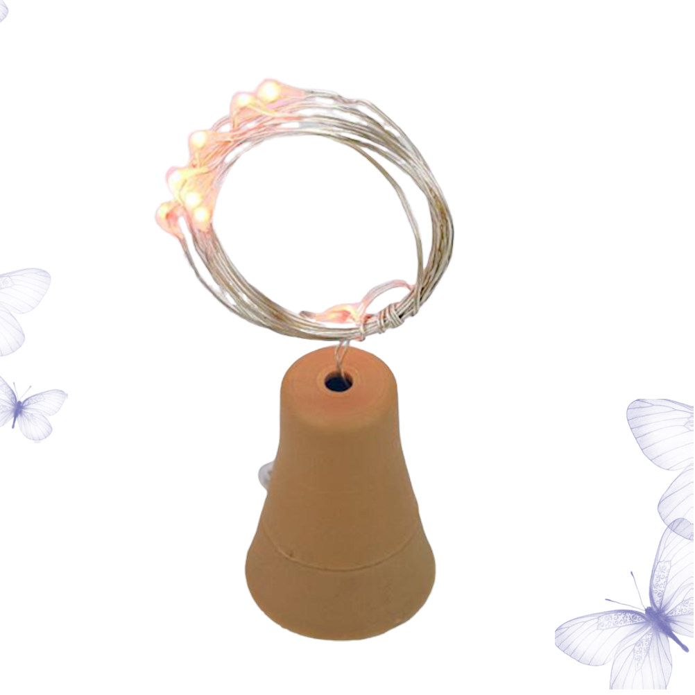 Decor Lighting Cork - 10 LED'li Mantar Tıpası Şarap Şişesi