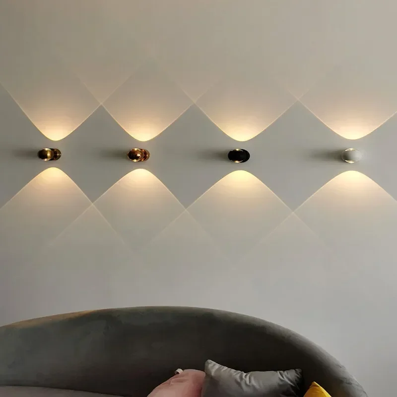 Foyer Lighting Wall Decor - İskandinav Tasarımcı Modern Sanat Alüminyum Cam