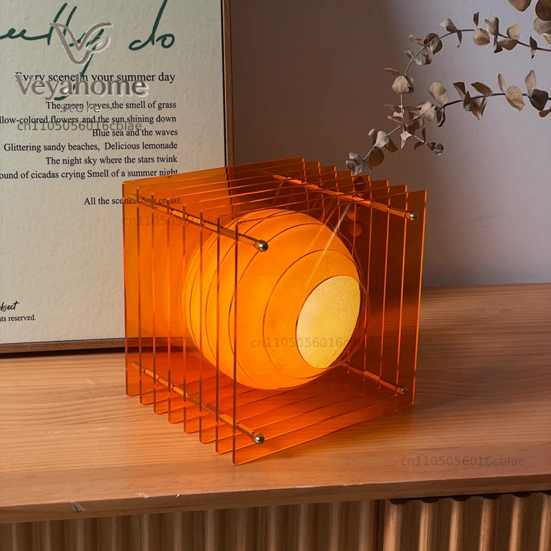 Unique Lighting Decor - Sanatsal Masa Lambası Atmosfer Akrilik RGB