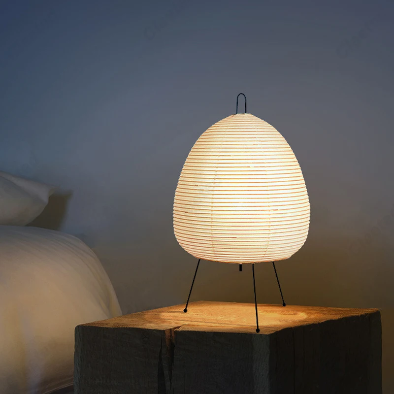 Lantern Paper Solar - Japon Tasarım Kağıt Masa Lambası Tripod