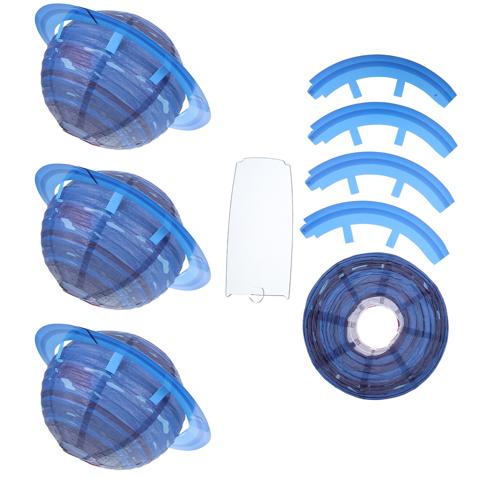 Lantern Paper Solar - 4 Adet Kağıt Gezegen Fenerleri Asılı