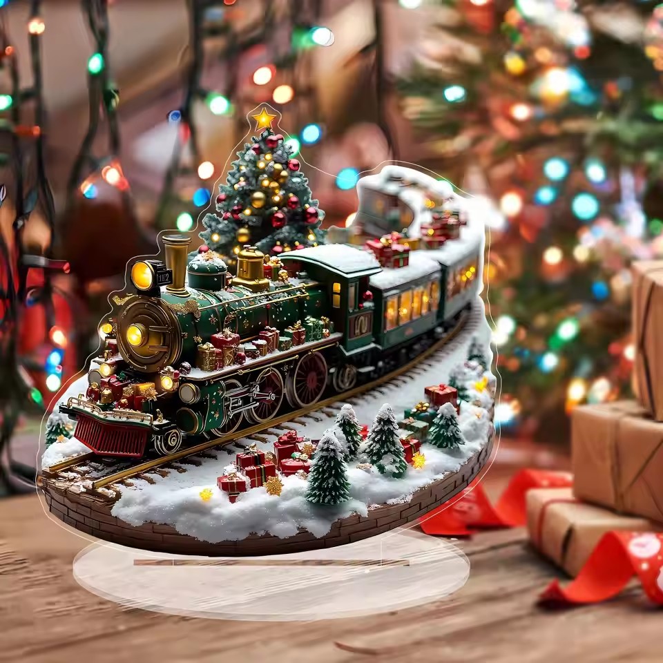 Unique Lighting Decor - Benzersiz Noel Köyü Evleri Setleri Dönen