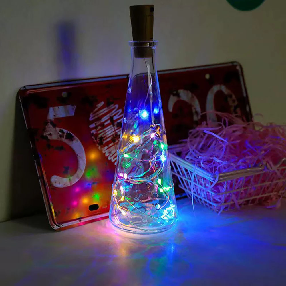 Decor Lighting Cork - LED Şarap Şişesi Işıkları Bakır Tel