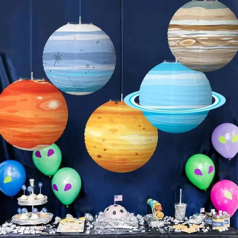 Lantern Paper Solar - 8, 16 Adet 30Cm Katlanabilir Fenerler