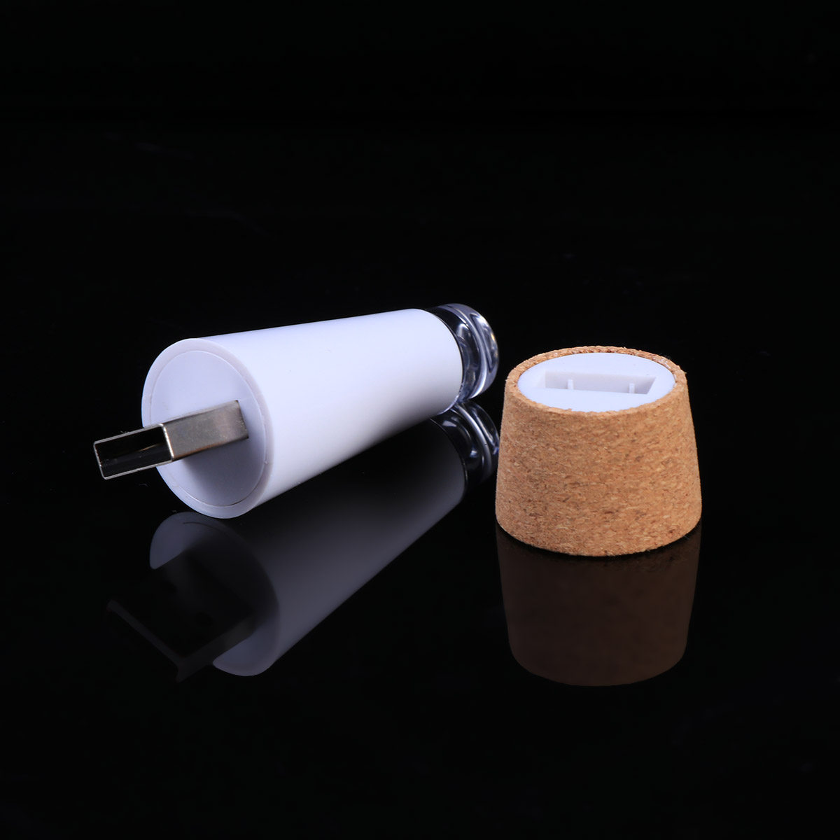 Decor Lighting Cork - LED Şarj Edilebilir Şarap Şişesi Mantar