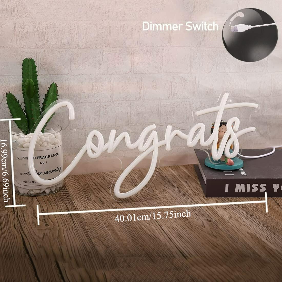 Tebrikler Neon Burcu USB Kısıl - Wedding Lighting And Decor incelemesi ve fiyatı