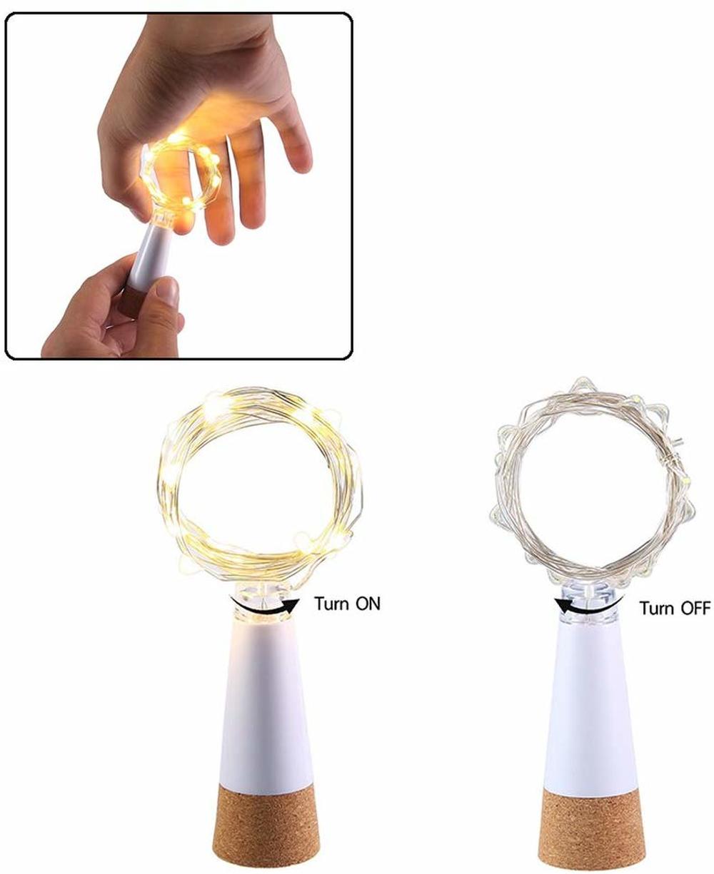2 m 20 LED mantar şişe peri ış - Decor Lighting Cork incelemesi ve fiyatı