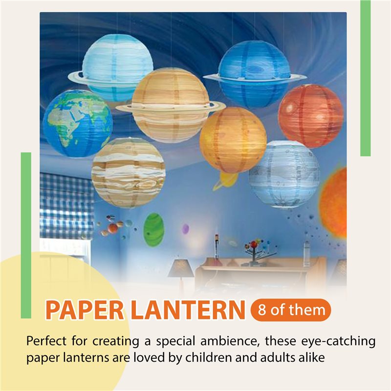 A93Z 8 Adet Uzay Kağıt Fenerle - Lantern Paper Solar incelemesi ve fiyatı