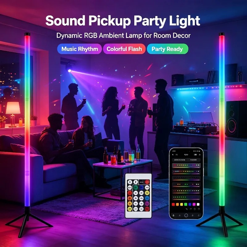 2 Adet 120CM RGB Yer Lambası,  - Room Decor Lighting Lamp incelemesi ve fiyatı